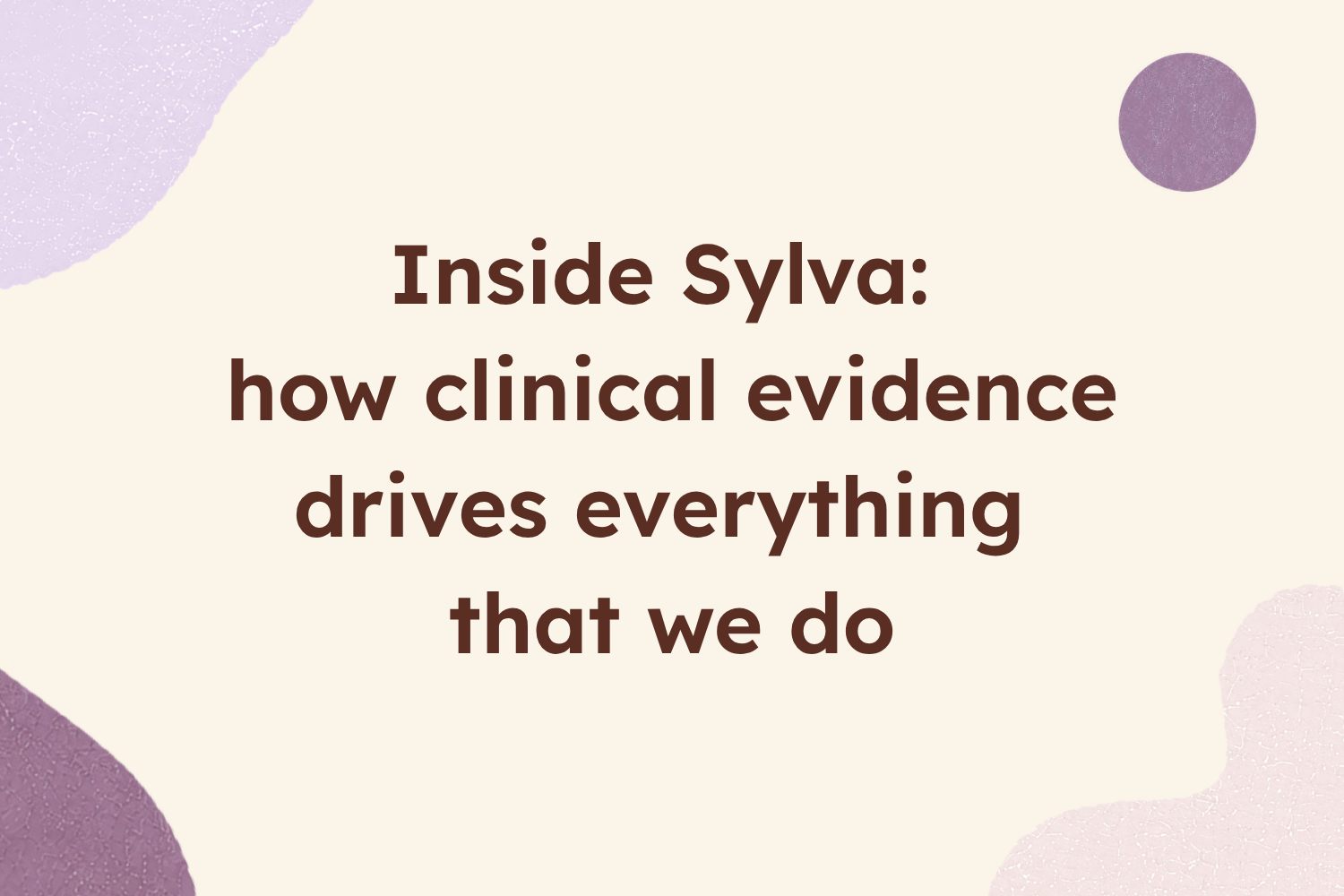 Clinical evidence